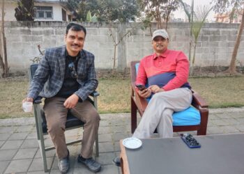 DIG पोखरेल सर सङ्ग र नेपाल परिवार दलका जिल्ला अध्यक्ष  पटेल जि र सङ्ग मिठो भेट घाट